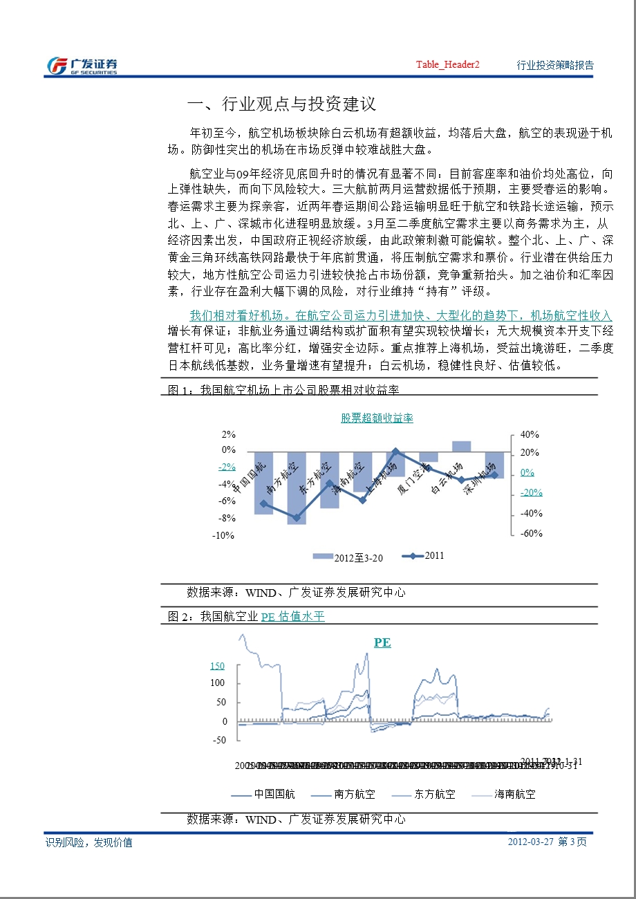 航空运输业二季度投资策略：经济、城市化放缓叠加高铁因素航空需求将持续较淡0329.ppt_第3页