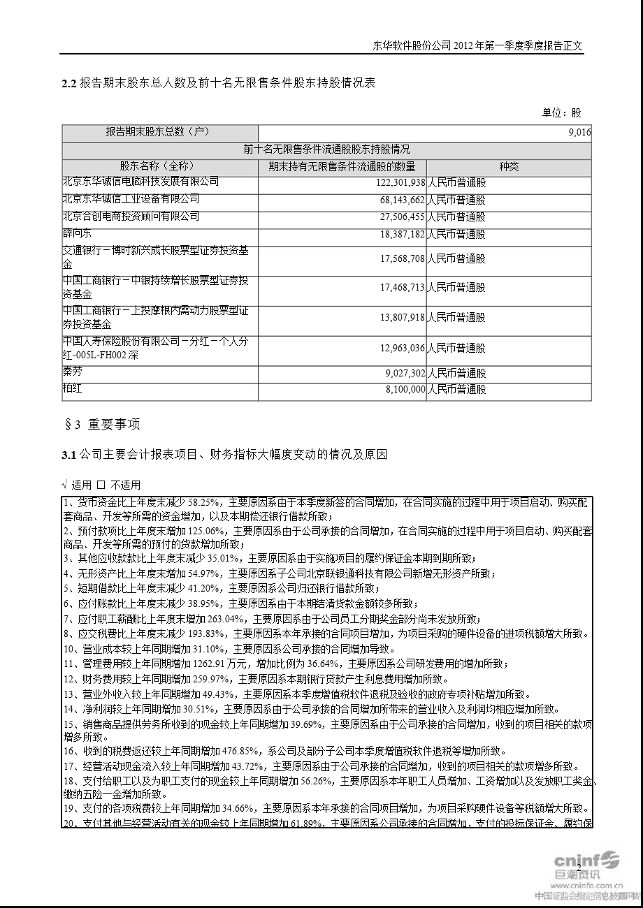 东华软件：第一季度报告正文.ppt_第2页