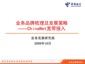 ChinaNet业务品牌梳理.ppt