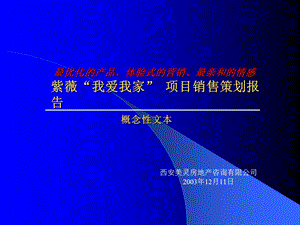 我爱我家销售策划报告.ppt