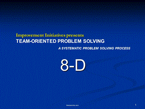 The Lean Enterprise 22 8D approach(8D方法).ppt