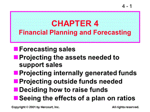 Fundamentals of Financial ManagementCHAPTER 4 Financial Planning and Forecasting.ppt