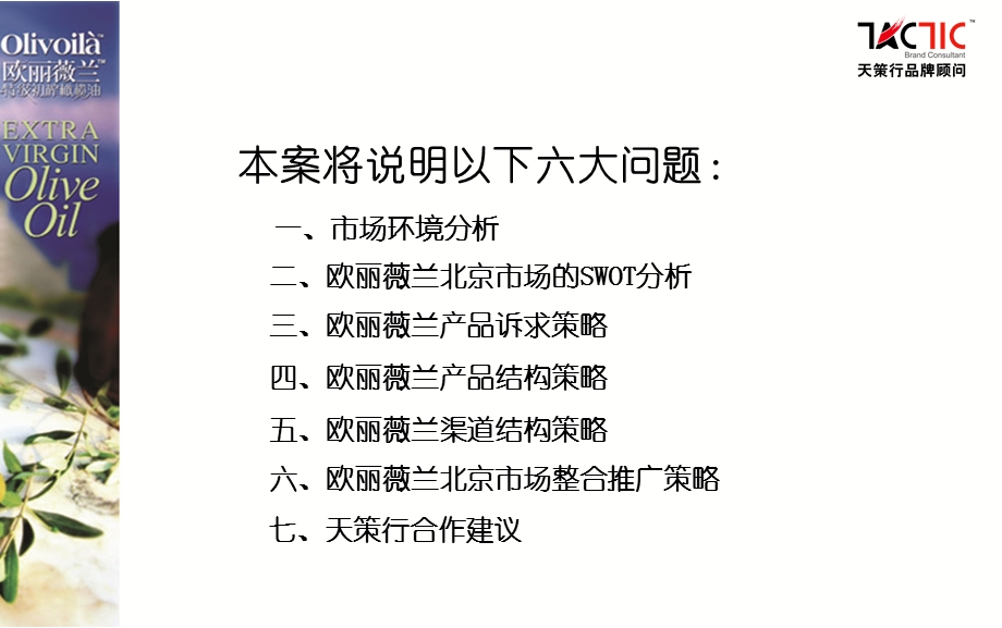 天策行欧丽薇兰橄榄油营销策划方案.ppt_第2页