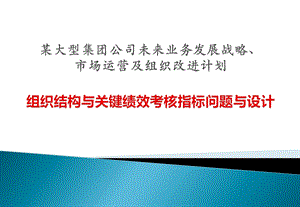 某大型集团公司组织与运营分析报告和建议(1).ppt