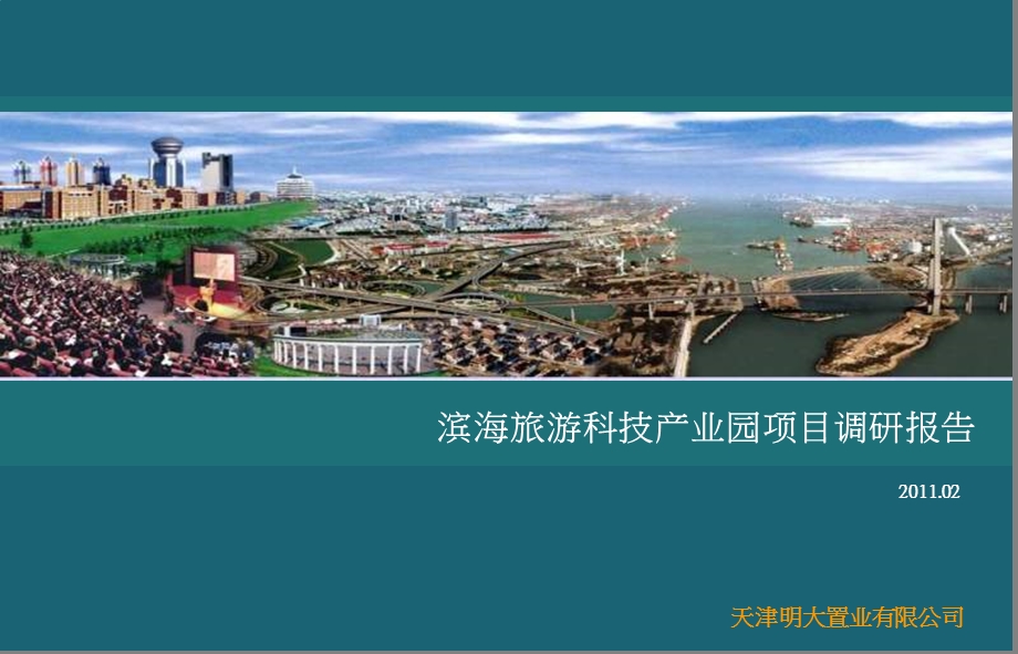 2011年02月天津滨海旅游科技产业园项目调研报告(2).ppt_第1页