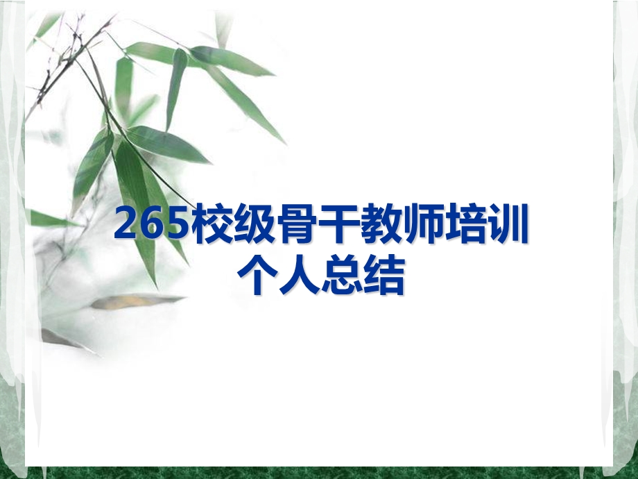 骨干教师培训总结.ppt_第1页