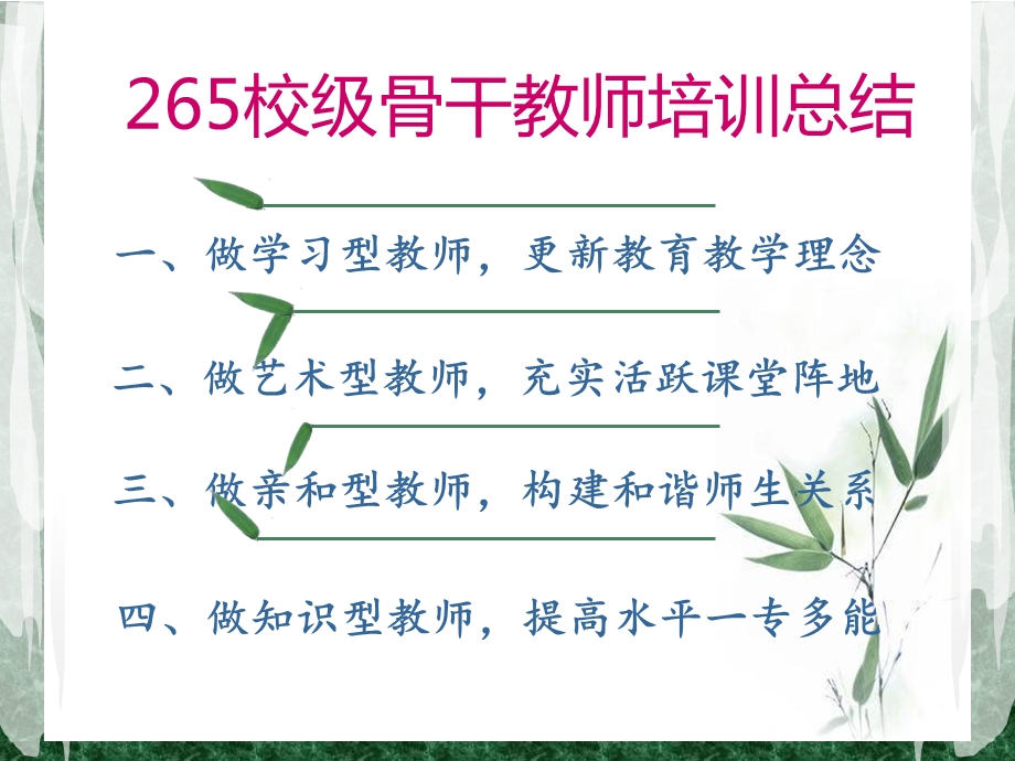 骨干教师培训总结.ppt_第2页