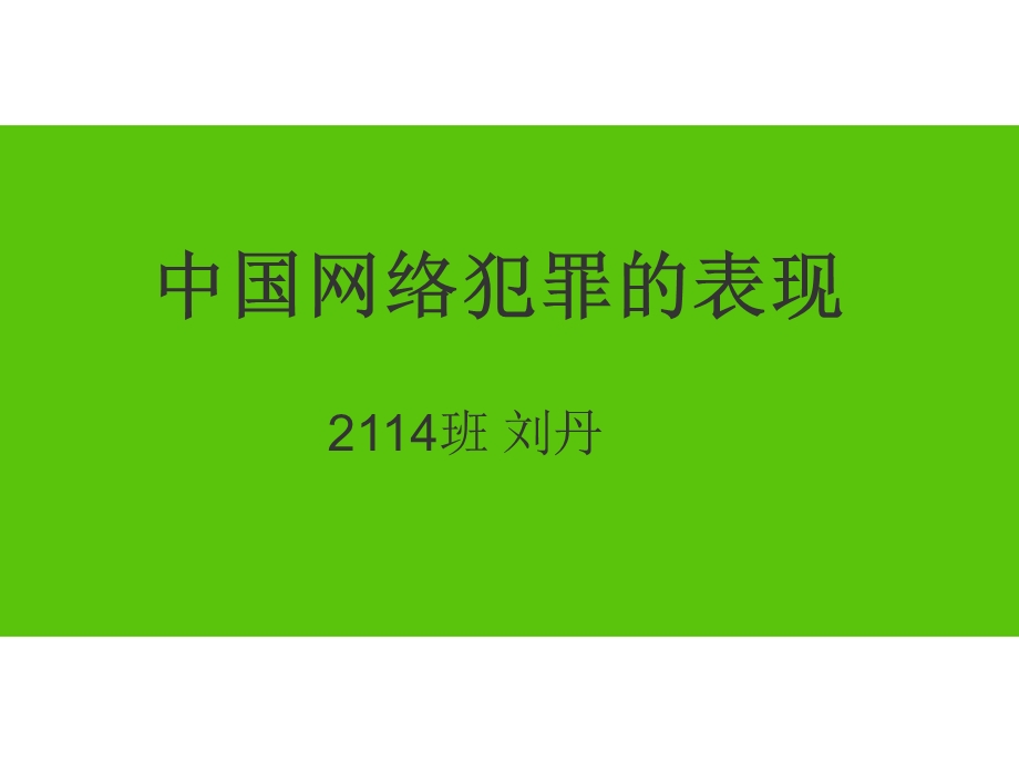 网络犯罪的表现PPT.ppt_第1页