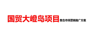 国贸大嶝岛项目整合市场营销推广方案.ppt