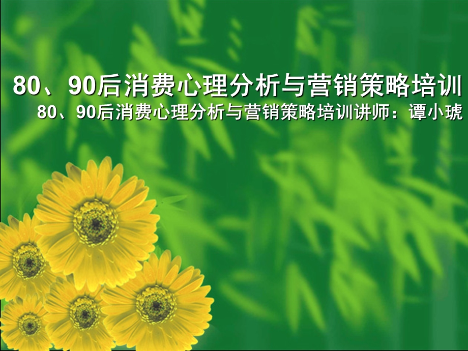 80、90后消费心理分析与营销策略培训.ppt_第1页