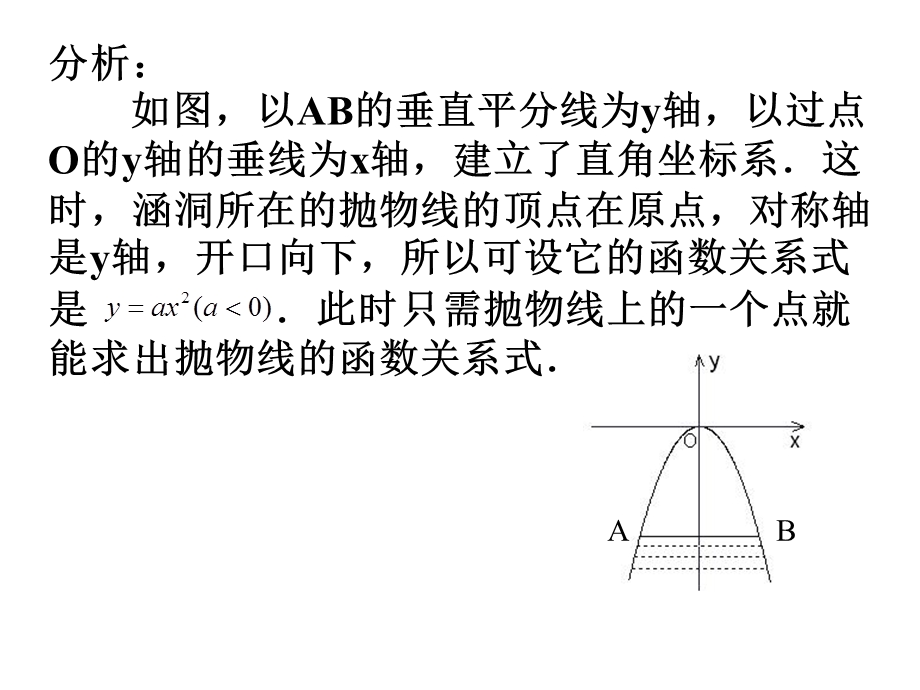 人教版初中数学九级下册课件：拱桥问题.ppt_第3页