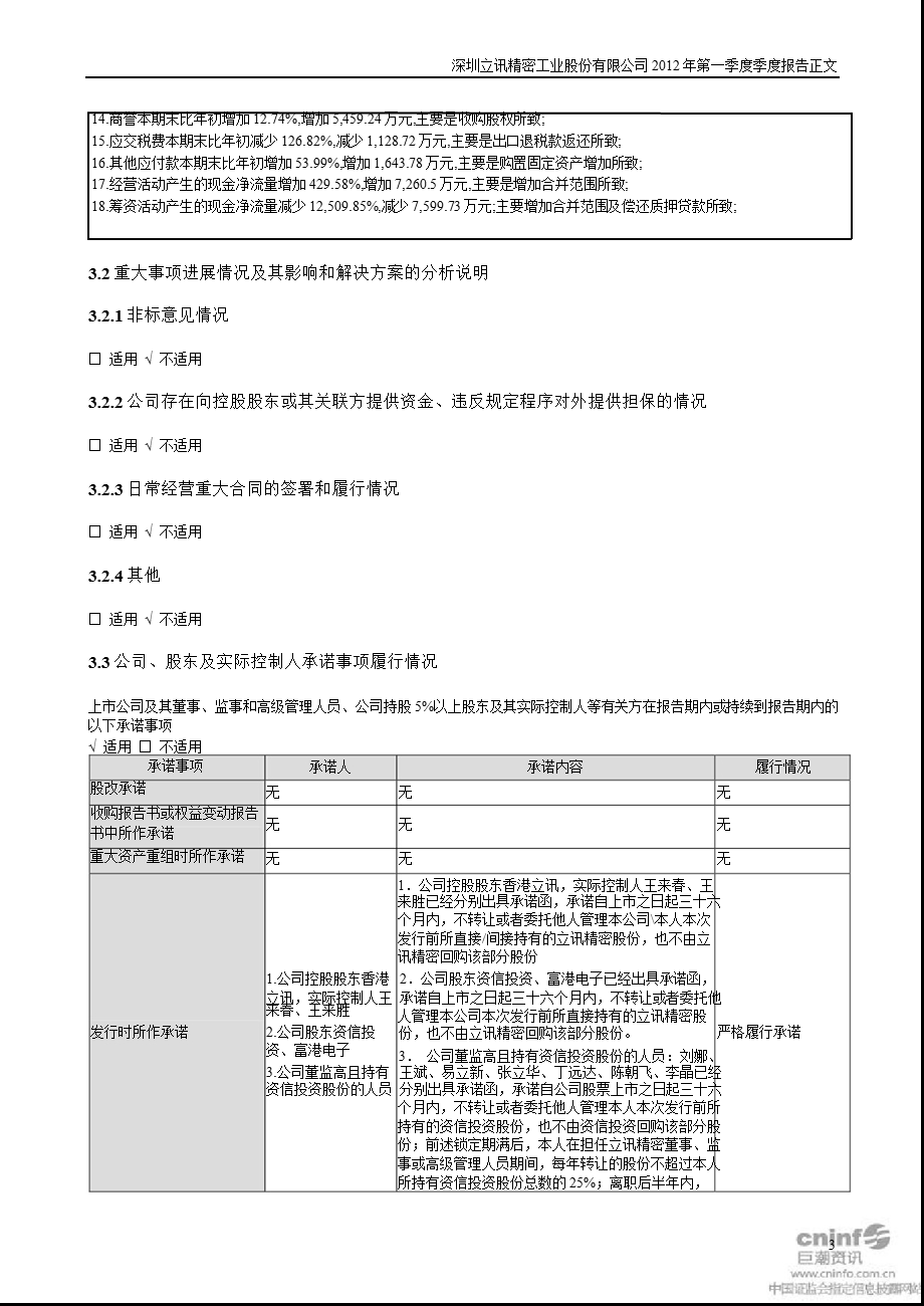 立讯精密：第一季度报告正文.ppt_第3页