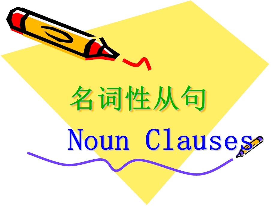 英语语法名词性从句Noun Clauses.ppt_第1页