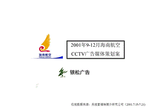 【广告策划PPT】海南航空CCTV广告策划案.ppt