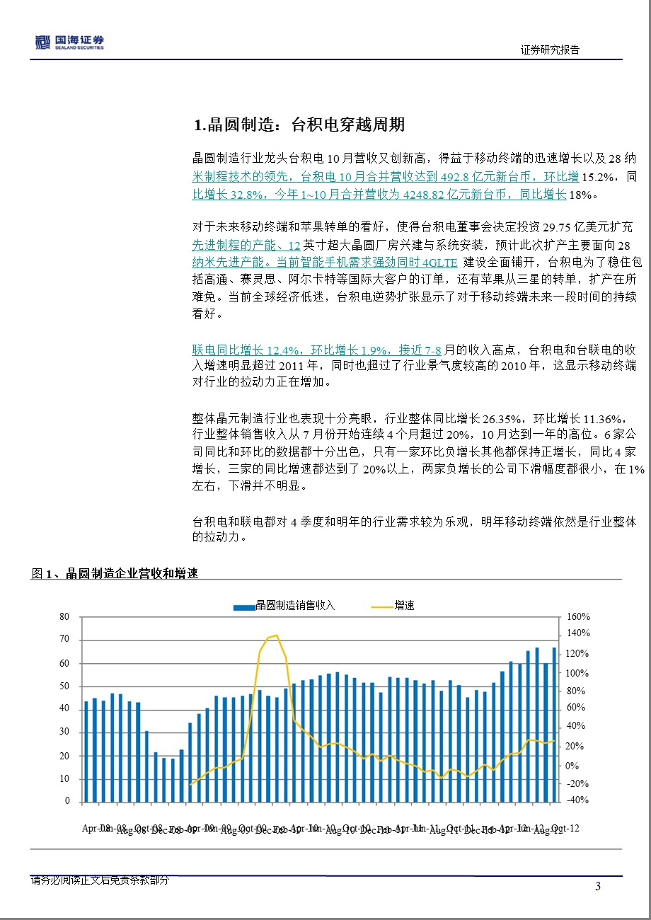 台湾电子行业10月度营收分析：旺盛的上游惨淡的PC1128.ppt_第3页