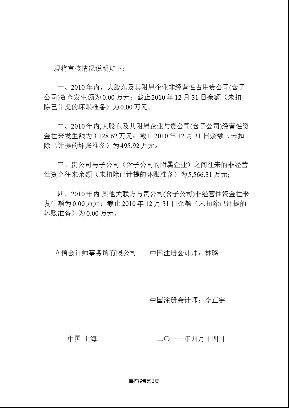 600272开开实业关联方资金往来审核报告.ppt_第2页