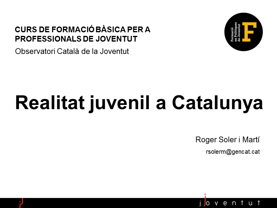 黑白ppt模板：西班牙加泰罗尼亚Realitat juvenil a Catalunya.ppt_第1页