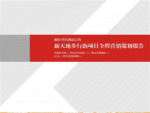 湖南怀化新天地步行街项目全程营销策划报告【精品资料】 .ppt