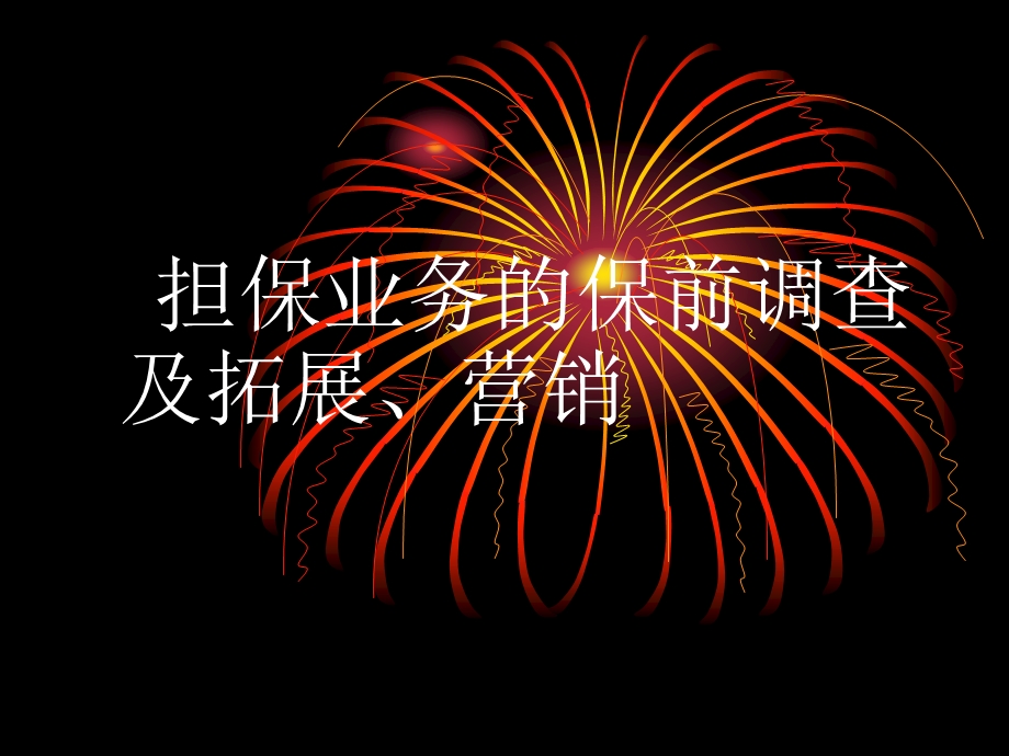 担保业务的保前调查及拓展、营销.ppt_第1页