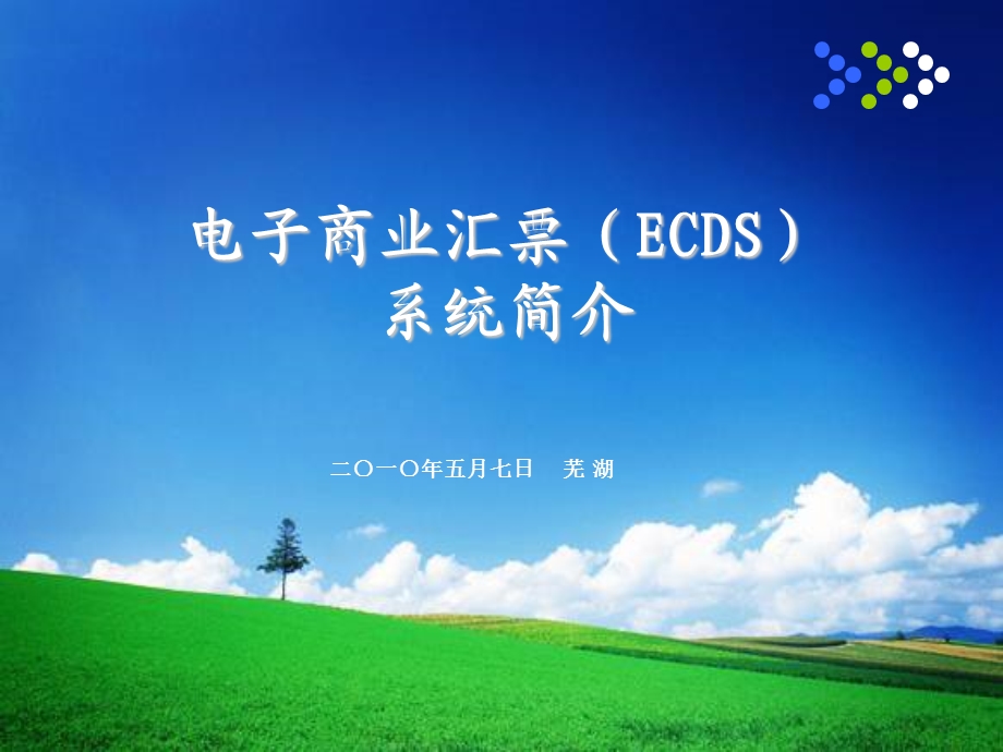 电子商票(ECDS)系统简介.ppt_第1页