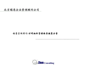 锡恩管理顾问万科组织管控体系调整方案.ppt