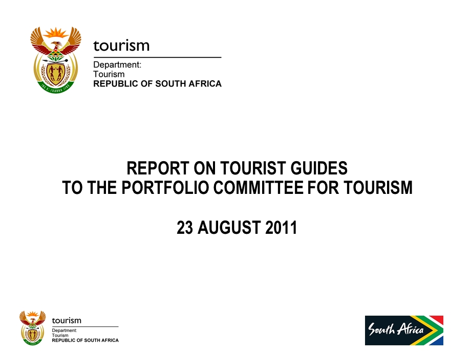 Report on Tourist Guides to.ppt_第1页