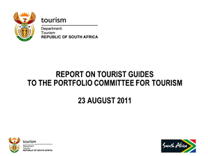 Report on Tourist Guides to.ppt