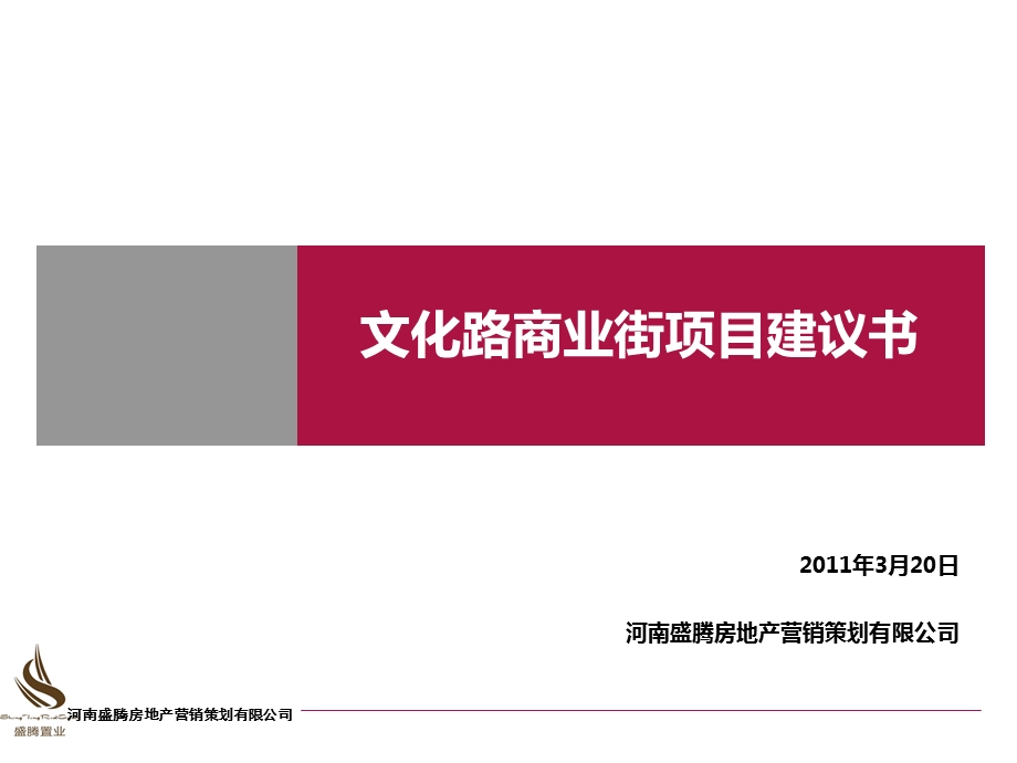 河南息县文化路商业街项目建议书.ppt_第1页