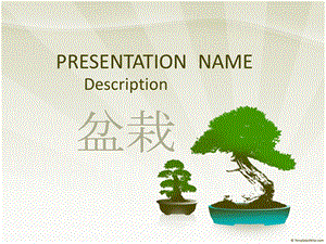 盆栽－植物PPT ppt模板.ppt