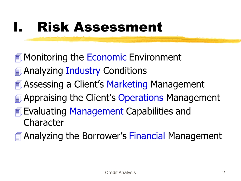 a framework for credit analysis加拿大著名咨询公司在建设银行的讲座4.ppt_第2页