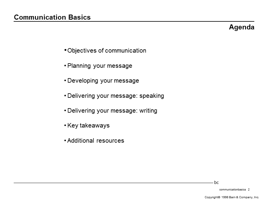 贝恩沟通方法有效沟通communicationbasics007.ppt_第2页