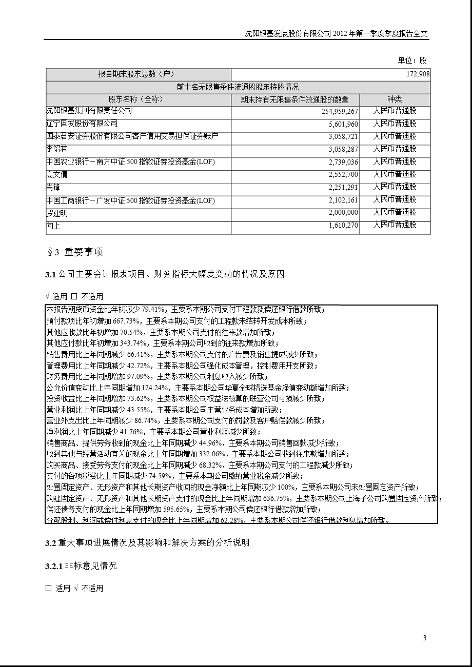 银基发展：第一季度报告全文.ppt_第3页