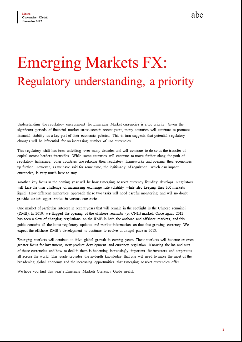 HSBC’SEMERGINGMARKETSCURRENCYGUIDE：LEADINGTHEWAY1218.ppt_第2页