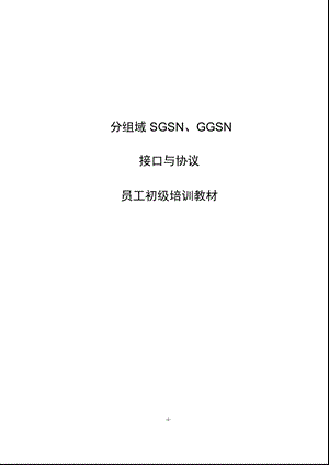 分组域 SGSN、GGSN接口与协议.ppt