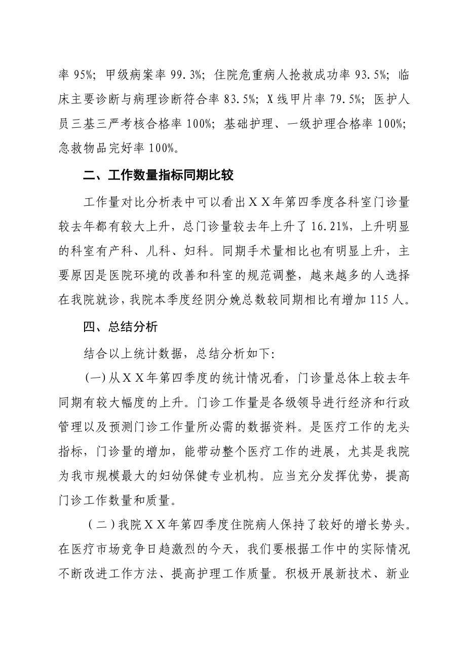 医院第四季度临床诊疗信息分析报告.doc_第3页