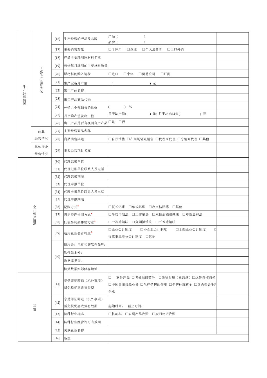 广东省国家税务局税收管理员实地调查表（通用类).doc_第2页