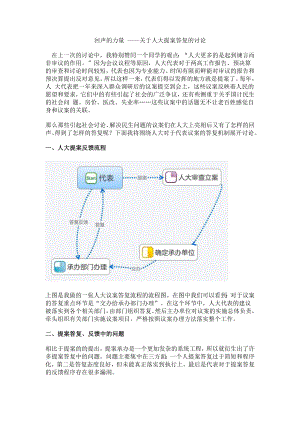 回声的力量 ——关于人大提案答复的讨论.doc