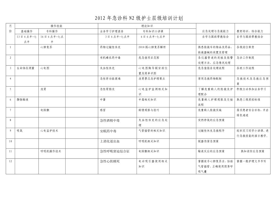 N1N4能级护士培训计划.doc_第2页