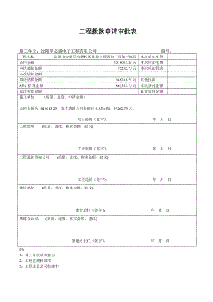 工程拨款申请审批表.doc