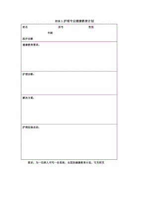 548附表3：护理专业健康教育计划.doc