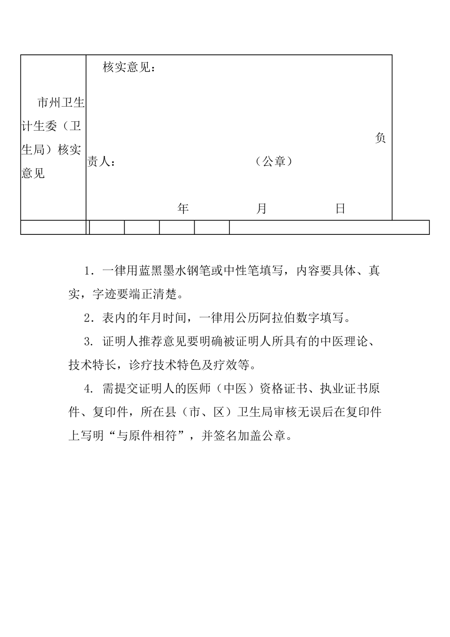 附件2中医确有专长考试人员诊疗技术证明推荐表.doc_第2页