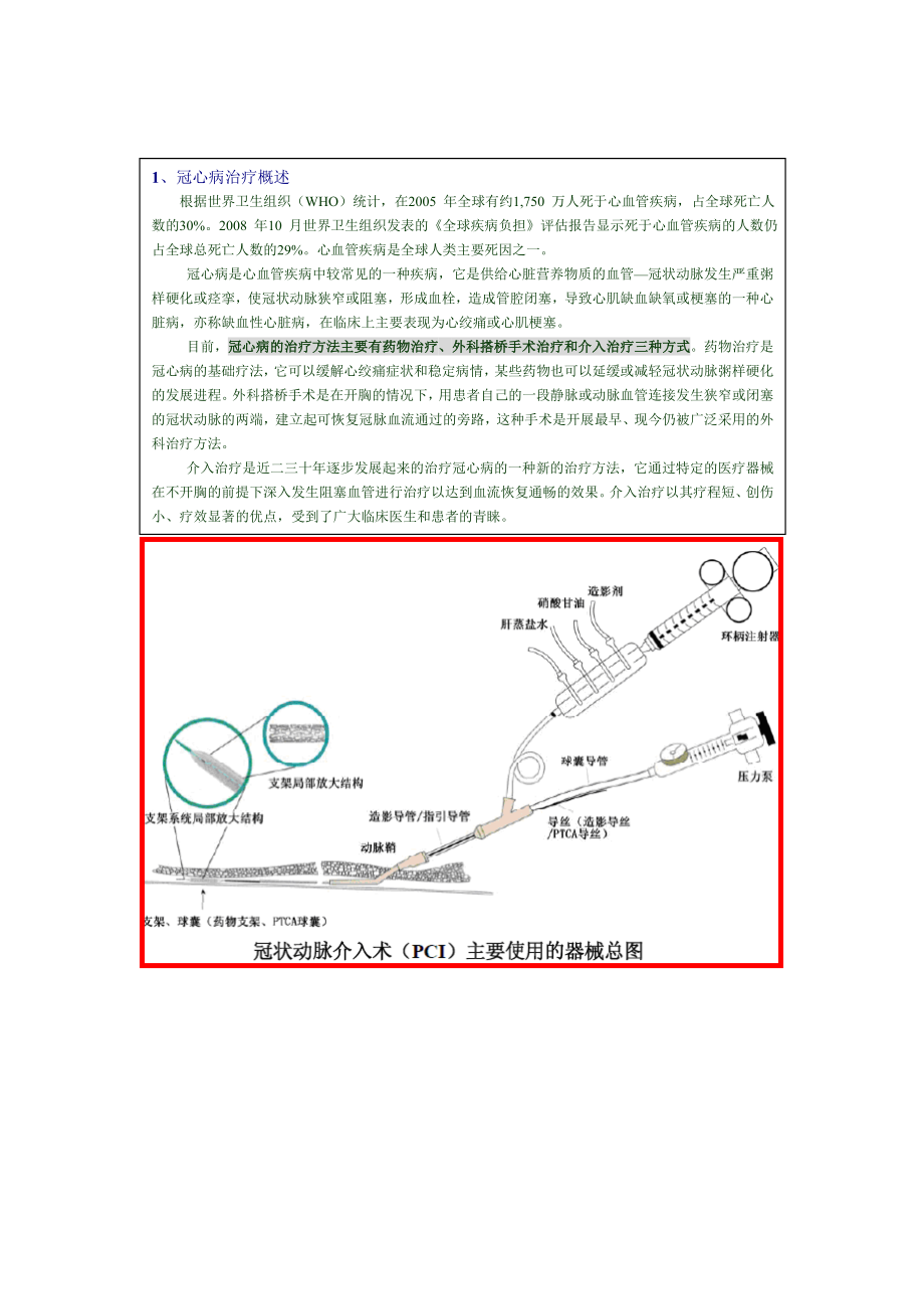 心脏支架系统 介入性医疗器械行业冠状动脉和先心介入医疗器械行业 300003 乐普医疗.doc_第2页