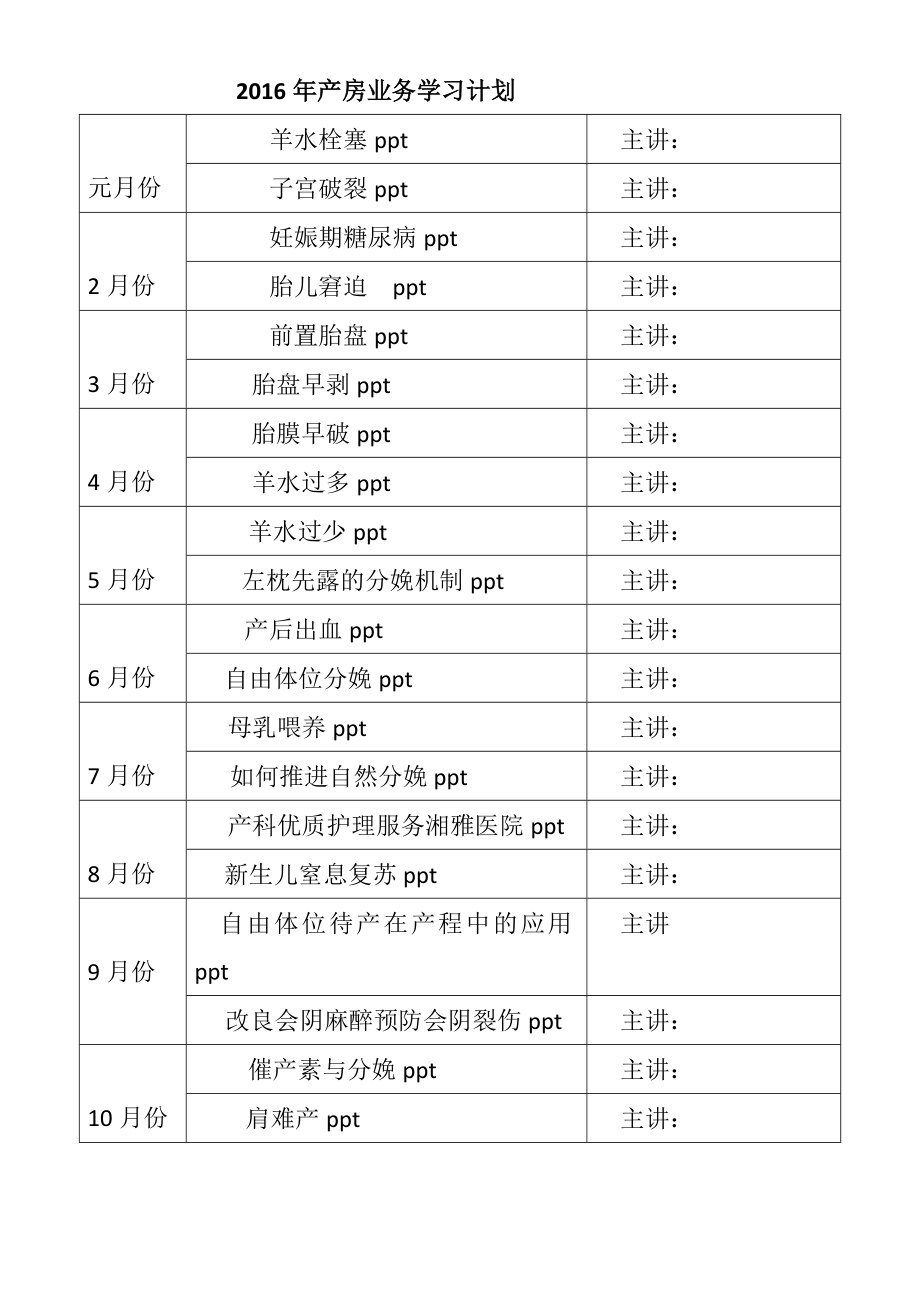 助产士分层级培训计划.doc_第3页