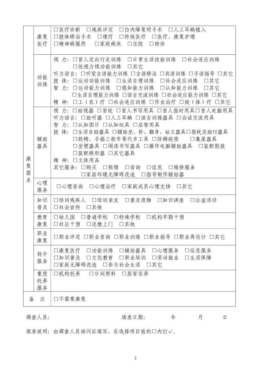 表3 康复需求调查表.doc_第2页