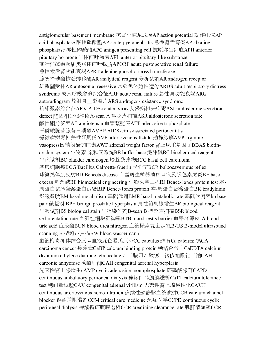 精品泌尿外科常用医学英语.doc_第2页