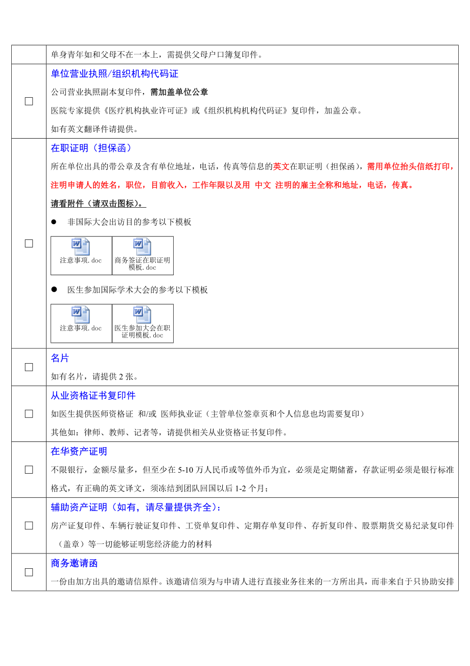 加拿大商务签证申请所需材料一览表.doc_第2页