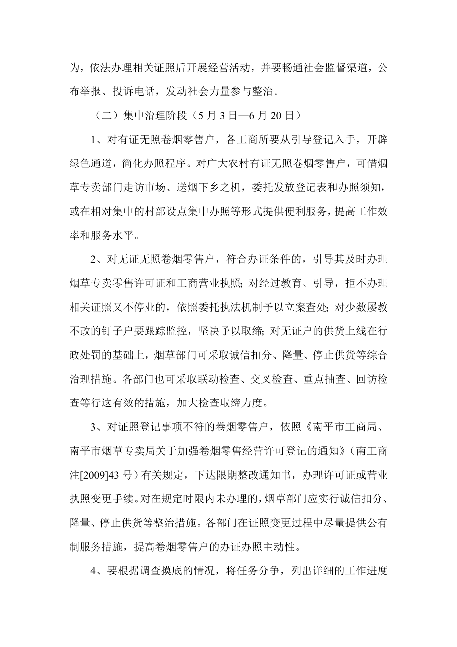 烟草专卖开展查处取缔无证无照零售经营卷烟专项行动方案.doc_第2页