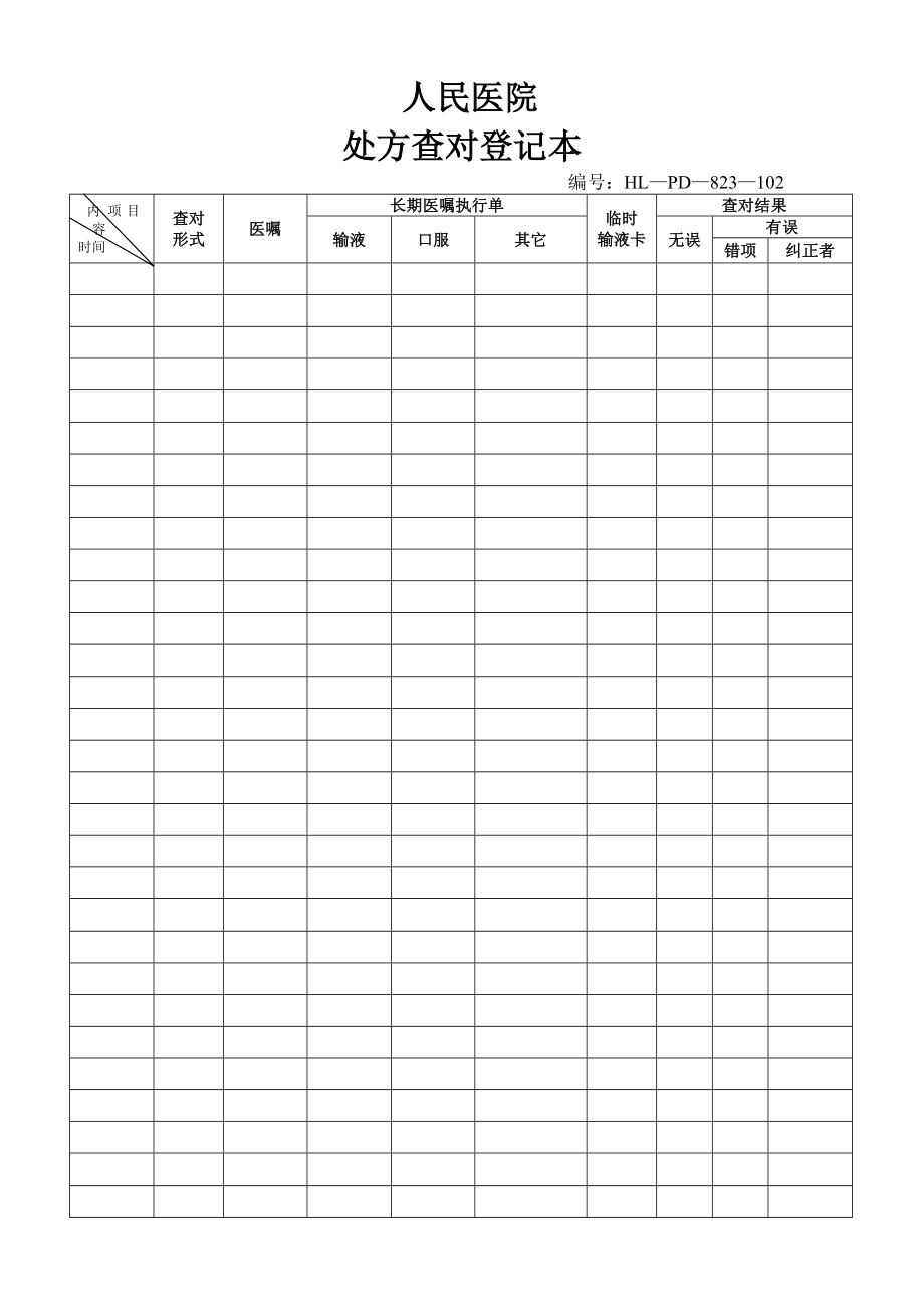 102.处方查对登记表.doc_第1页