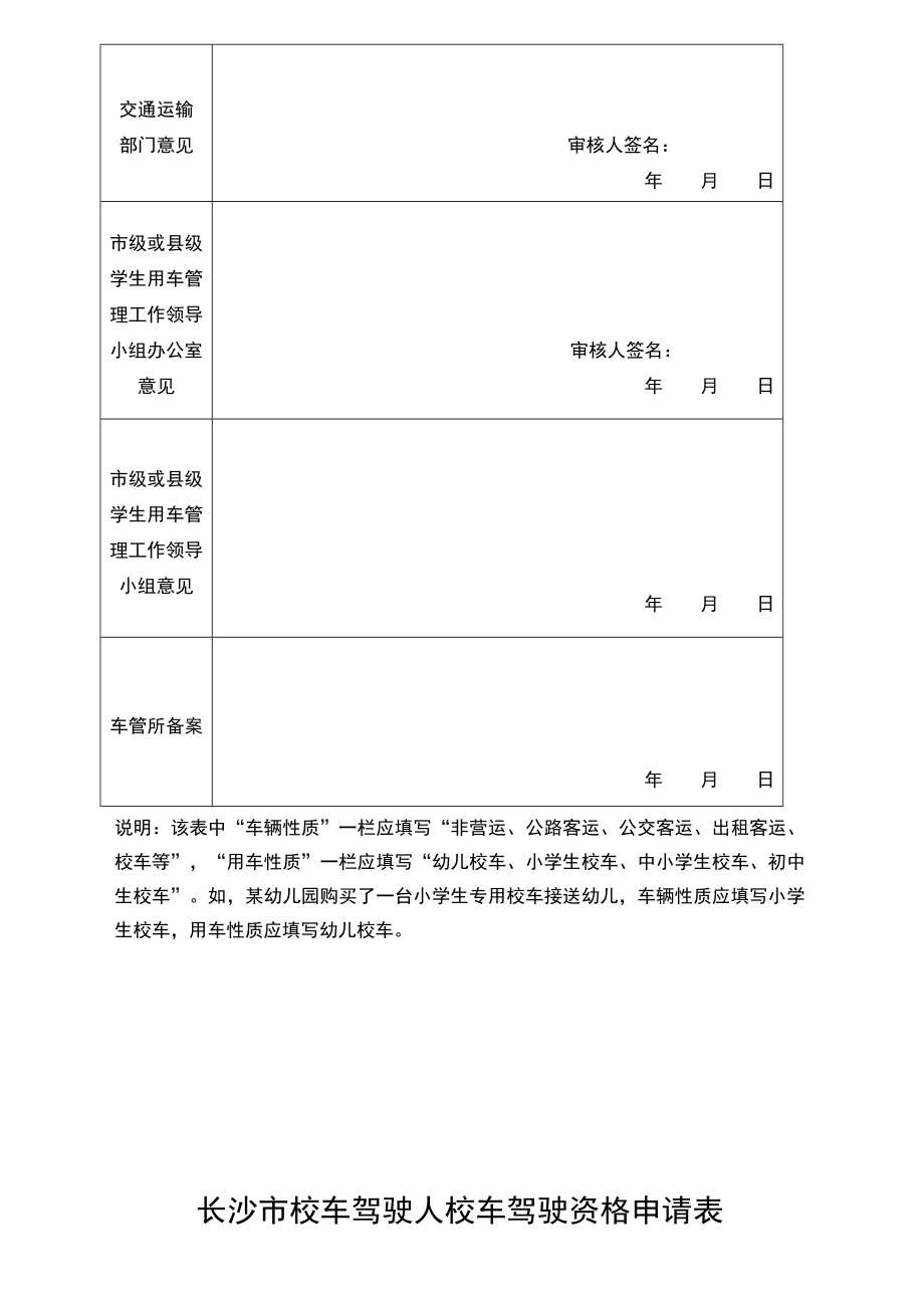 长沙市校车使用许可、校车标牌核发申请表【直接打印】 .doc_第2页