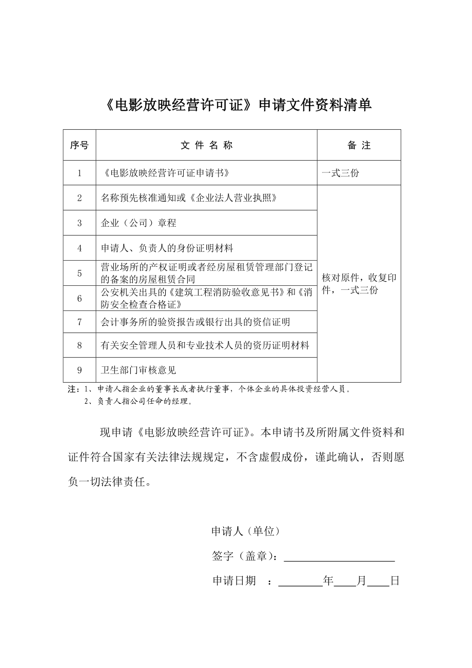 电影放映经营许可证申请书.doc_第2页